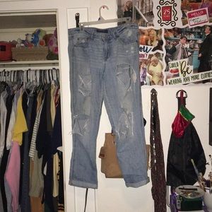 Distressed Mom Jeans